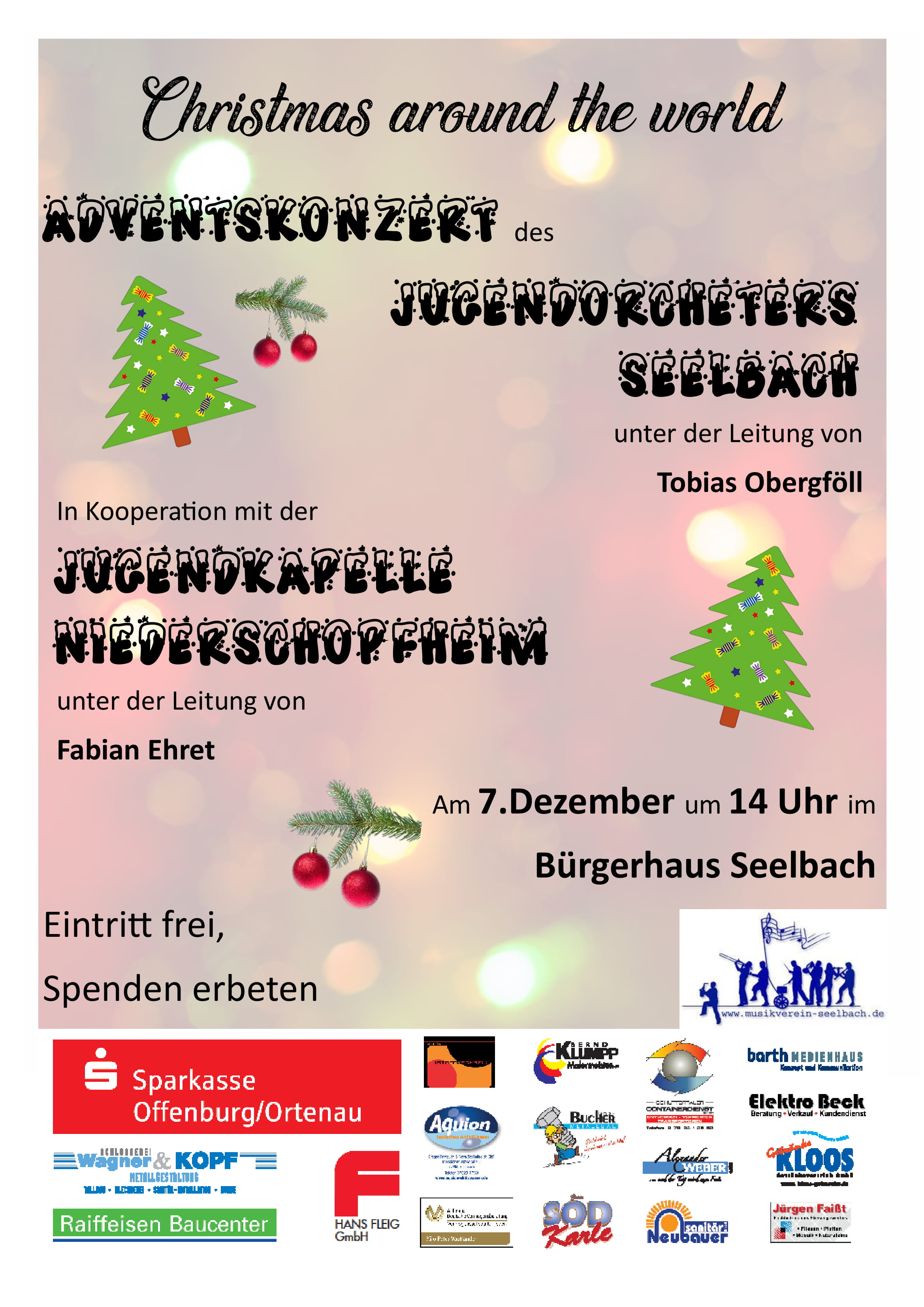 Das Adventskonzert des Jugendorchesters Seelbach 2019!